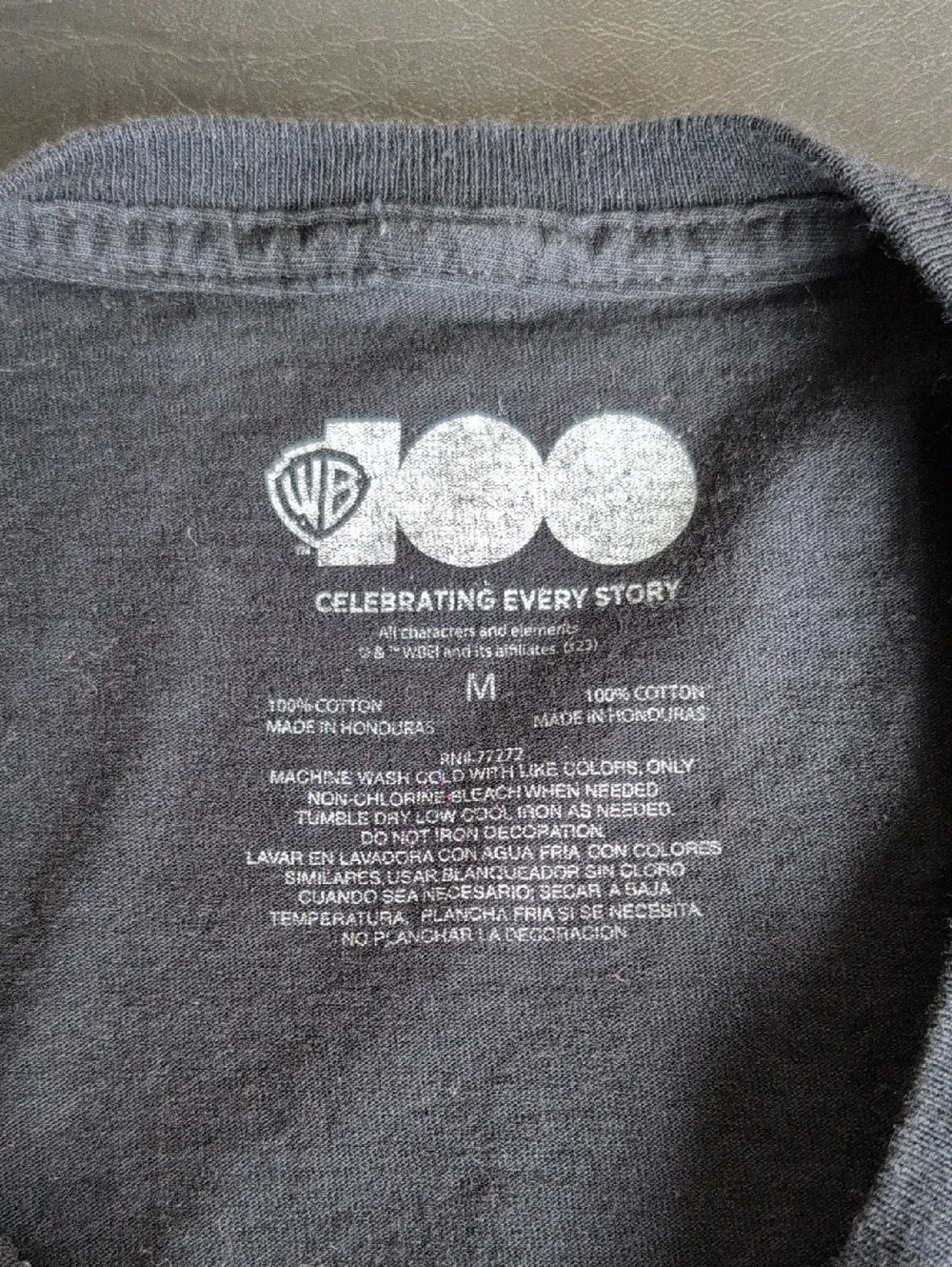 Warner Bros. Black Tee with Bright Multicolor 'Zoinks!' Van Graphic